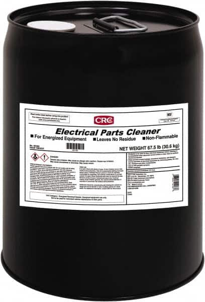 CRC - Electrical Contact Cleaners & Freeze Sprays Type: Electrical Grade Cleaner/Degreaser Container Size Range: 5 Gal. - 49.9 Gal. - Caliber Tooling