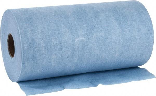 WypAll - X60 Dry Shop Towel/Industrial Wipes - Small Roll, 13-3/8" x 9-3/4" Sheet Size, Blue - Caliber Tooling