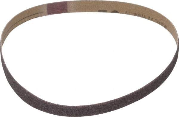 Tru-Maxx - 1/2" Wide x 18" OAL, 50 Grit, Aluminum Oxide Abrasive Belt - Aluminum Oxide, Coarse, Coated - Caliber Tooling