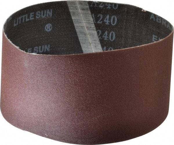 Tru-Maxx - 3" Wide x 18" OAL, 240 Grit, Aluminum Oxide Abrasive Belt - Aluminum Oxide, Very Fine, Coated - Caliber Tooling