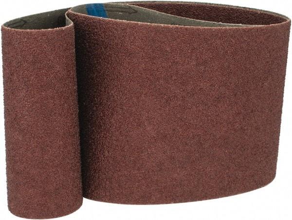 Tru-Maxx - 6" Wide x 60" OAL, 36 Grit, Aluminum Oxide Abrasive Belt - Aluminum Oxide, Very Coarse, Coated, X Weighted Cloth Backing - Caliber Tooling