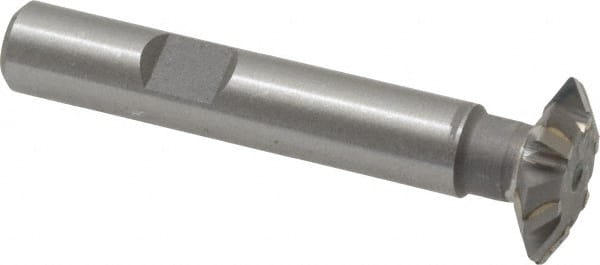 Whitney Tool Co. - 3/4° 3/4" Cut Diam, 3/16" Cut Width, 3/8" Shank, Carbide-Tipped Double-Angle Cutter - Caliber Tooling