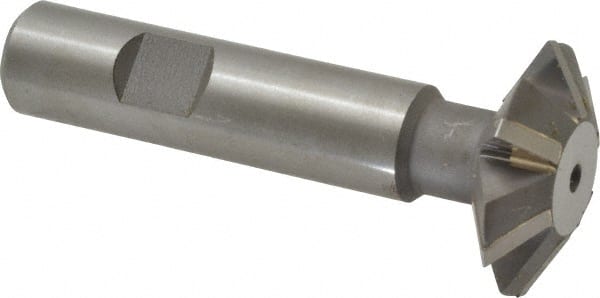 Whitney Tool Co. - 1-3/8° 1-3/8" Cut Diam, 7/16" Cut Width, 5/8" Shank, Carbide-Tipped Double-Angle Cutter - Caliber Tooling