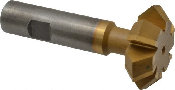 Whitney Tool Co. - 1-7/8° 1-7/8" Cut Diam, 5/8" Cut Width, 3/4" Shank, Carbide-Tipped Double-Angle Cutter - Caliber Tooling