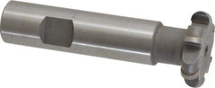 Whitney Tool Co. - 5/32" Radius, 5/16" Circle Diam, 1-5/16" Cutter Diam, Shank Connection, Convex Radius Cutter - 3/4" Shank Diam, 3-1/2" OAL, Carbide-Tipped, Uncoated, Profile Ground, 6 Teeth, Weldon Flat - Caliber Tooling