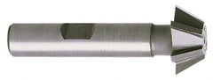 Whitney Tool Co. - 1-1/2" Diam x 5/8" Width of Cut, 60° Included Angle, Shank Connection, Carbide Tipped Single Angle Cutter - 3/4" Shank Diam, 2-3/4" Overall Length, Right Hand Cut, TiN Coated - Caliber Tooling