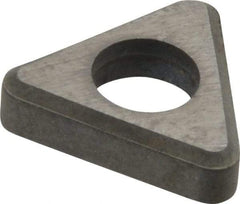 Made in USA - 3/8" Inscribed Circle, Triangle Shim for Indexables - Carbide, 1/8" Thick, ITSN Shim Style, Negative Rake - Caliber Tooling