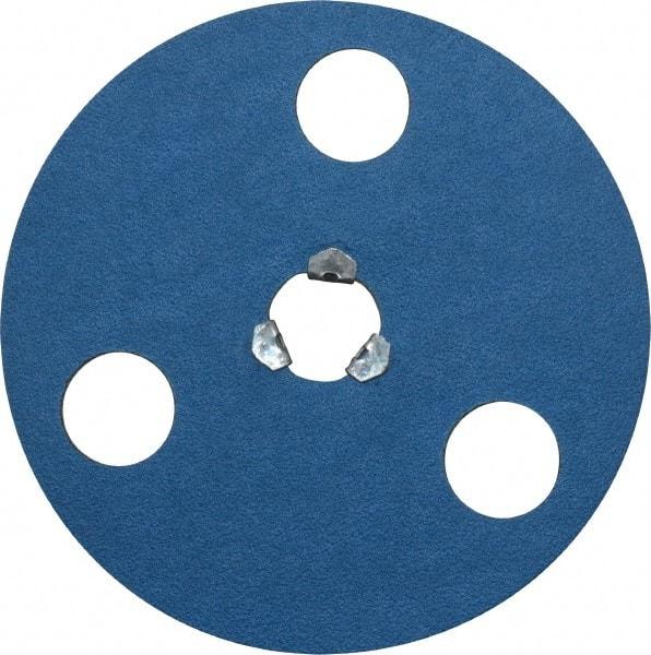 Norton - 5" Diam 80 Grit Fiber Disc - Medium Grade, Zirconia Alumina, Series F826 - Caliber Tooling