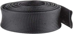 Techflex - Black Braided Expandable Cable Sleeve - 10' Coil Length, -103 to 257°F - Caliber Tooling