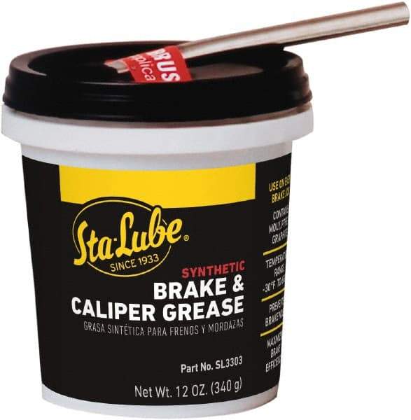 CRC - 12 oz Tub Synthetic High Temperature Grease - Black, High Temperature, 450°F Max Temp, NLGIG 2, - Caliber Tooling