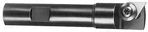 APT - 15mm Cut Diam, 1/2" Shank Diam, 3" OAL, Indexable Square Shoulder End Mill - TPG 221, TPG 222, TPG 223 Inserts, Weldon Shank, 90° Lead Angle, Series Tri-Dex - Caliber Tooling