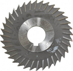 Value Collection - 4" Blade Diam x 3/32" Blade Thickness, 1" Hole, 36 Teeth, High Speed Steel Side Chip Saw - Straight Tooth, Arbor Connection, Uncoated - Caliber Tooling