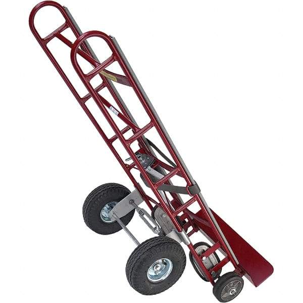 Wesco Industrial Products - 10" Wheel Diam Hand Truck 4 Wheel Convertible Kit - For Use with Wesco Steel Service Carts - Caliber Tooling