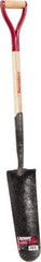 Razor-Back - 16" High x 5-1/2" Wide Tapered Steel Spade - 27" Long Wood D-Grip Handle, Front Turned - Caliber Tooling