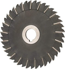 Value Collection - 6" Blade Diam x 3/16" Blade Thickness, 1" Hole, 42 Teeth, High Speed Steel Side Chip Saw - Staggered Tooth, Arbor Connection, Uncoated - Caliber Tooling