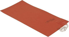 Value Collection - 12" Long x 6" Wide, Rectangular, Silicon Rubber, Standard Heat Blanket - 120 Volt, Plain Back, Use with Metal Containers - Caliber Tooling