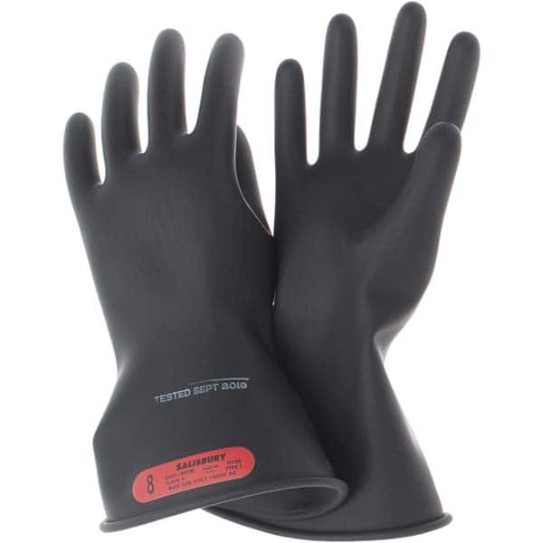 Salisbury by Honeywell - Class 0, Size M (8), 11" Long, Rubber Lineman's Glove - Caliber Tooling