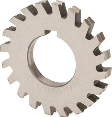 Value Collection - 1/4" Radius, 1/2" Circle Diam, 3" Cutter Diam, Arbor Connection, Concave Radius Cutter - High Speed Steel, Oxide Finish, Form Relieved, 10 Teeth - Caliber Tooling