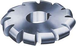 Value Collection - 13/32" Radius, 3-1/4" Diam, 12 Teeth, Arbor Connection, High Speed Steel Convex Radius Cutter - Form Relieved Relief, Bright Finish - Caliber Tooling