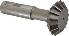 Interstate - 1-7/8° 1-7/8" Cut Diam, 5/8" Cut Width, 3/4" Shank, Cobalt Double-Angle Cutter - Caliber Tooling