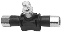 Legris - 1/2" NPT Threaded In-Line Flow Control Valve - 0 to 145 psi & Nylon Material - Caliber Tooling