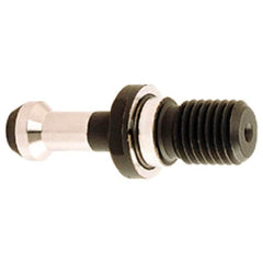 Iscar - BT50 Taper, M24x3 Thread, 60° Angle Radius, Standard Retention Knob - 3.3465" OAL, 0.9055" Knob Diam, 1.7717" from Knob to Flange, 0.2362" Coolant Hole, Through Coolant - Exact Industrial Supply