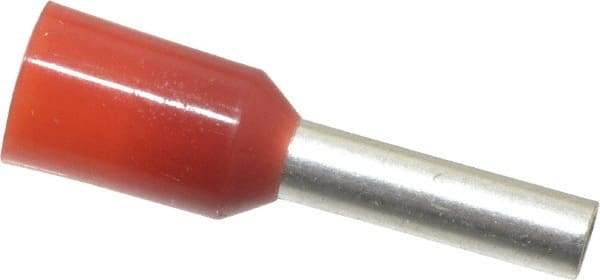 ACI - 16 AWG, Partially Insulated, Crimp Electrical Wire Ferrule - 8mm Long x 2mm Diameter Pin, 14.4mm Overall Length - Caliber Tooling