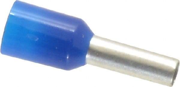 ACI - 14 AWG, Partially Insulated, Crimp Electrical Wire Ferrule - 8mm Long x 2.6mm Diameter Pin, 15mm Overall Length - Caliber Tooling