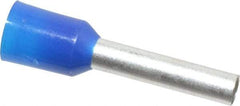 ACI - 14 AWG, Partially Insulated, Crimp Electrical Wire Ferrule - 12mm Long x 2.6mm Diameter Pin, 19mm Overall Length - Caliber Tooling