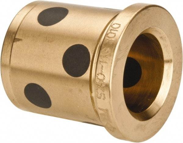 Dayton Lamina - 3/4" ID x 1-3/8" OAL, Aluminum Bronze, Die & Mold Shoulder Bushing - Shoulder, 1-1/8" Bottom OD, 1-1/8" Top OD, 1.3" Collar OD, 1-3/16" Above Collar - Caliber Tooling