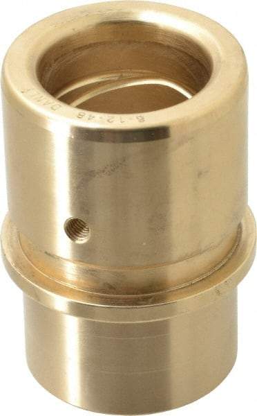 Dayton Lamina - 1-1/2" ID x 3-3/16" OAL, Bronze, Die & Mold Shoulder Bushing - Shoulder, 2.19" Bottom OD, 2" Top OD, 2.345" Collar OD, 2" Under Collar, 1-3/16" Above Collar - Caliber Tooling