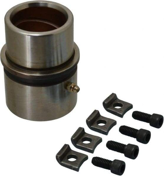 Dayton Lamina - 1-3/4" ID x 4-3/8" OAL, Steel, Bronze Plated Die & Mold Shoulder Bushing - Extra Long Shoulder, 2-1/2" Bottom OD, 2-1/4" Top OD, 2.658" Collar OD, 3" Under Collar, 1-3/8" Above Collar - Caliber Tooling