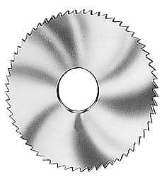 Made in USA - 2-3/4" Diam x 0.028" Blade Thickness x 1" Arbor Hole Diam, 72 Tooth Slitting and Slotting Saw - Arbor Connection, Solid Carbide, Concave Ground - Caliber Tooling