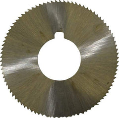 Value Collection - 1-3/4" Diam x 0.057" Blade Thickness x 5/8" Arbor Hole Diam, 90 Tooth Slitting and Slotting Saw - Arbor Connection, Right Hand, Uncoated, High Speed Steel, Concave Ground, Contains Keyway - Caliber Tooling