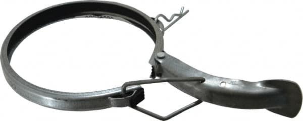 Made in USA - 4" ID Galvanized Duct Clamp with PVC Seal - Caliber Tooling