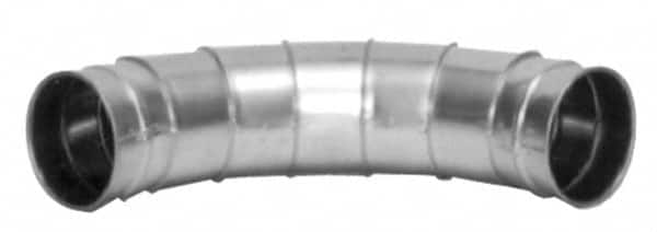 Made in USA - 8" ID Galvanized Duct Fitting - 18-1/4" Long, 24 Gage - Caliber Tooling