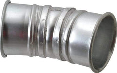 Made in USA - 4" ID Galvanized Duct 30° Elbow - 5.8" Long, 22 Gage - Caliber Tooling