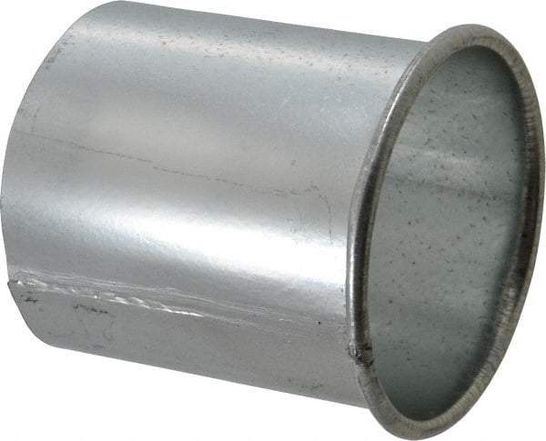 Made in USA - 4" ID Galvanized Duct Adapter - 4" Long, 22 Gage - Caliber Tooling