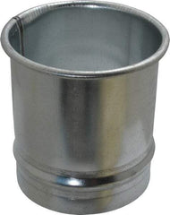 Made in USA - 4" ID Galvanized Duct Hose Adapter - 4" Long, 24 Gage - Caliber Tooling