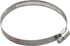 Made in USA - 4-1/2" ID Stainless Steel Duct Hose Clamp - 1/2" Long - Caliber Tooling
