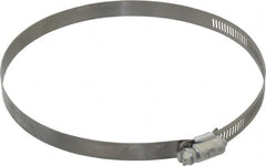 Made in USA - 6-1/2" ID Stainless Steel Duct Hose Clamp - 1/2" Long - Caliber Tooling