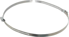 Made in USA - 8-1/2" ID Stainless Steel Duct Hose Clamp - 1/2" Long - Caliber Tooling