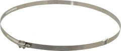 Made in USA - 10-1/2" ID Stainless Steel Duct Hose Clamp - 1/2" Long - Caliber Tooling