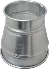 Made in USA - 8-6" ID Galvanized Duct Reducer - 8" Long, 22 Gage - Caliber Tooling