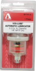 Alemite - 1.22 Ounce Reservoir Capacity, 1/8 NPTF Thread, Steel, Spring-Loaded, Grease Cup and Lubricator - -40 to 65.56°C Operating Temp, 0.15 to 0.24 Bar Operating Pressure - Caliber Tooling