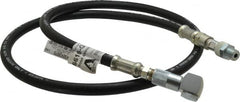 Alemite - 5-1/2' Long, Grease Gun Hose & Coupler Assembly - Includes Check Valve & Swivel - Caliber Tooling