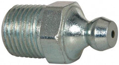 Alemite - 30° Head Angle, 1/8 NPTF Steel Leakproof Grease Fitting - 7/16" Hex, 1-7/32" Overall Height, 25/64" Shank Length, 5,000 Operating psi, Zinc Plated Finish - Caliber Tooling