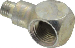 Alemite - 90° Head Angle, Grease Fitting Adapter - 1-1/32" Overall Height, 7/32" Shank Length - Caliber Tooling