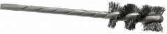 Osborn - 1/2" Diam Helical Steel Tube Brush - 0.008" Filament Diam, 1" Brush Length, 3-1/2" OAL, 1/8" Diam Shank - Caliber Tooling