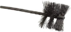 Osborn - 1-1/4" Diam Helical Steel Tube Brush - 0.008" Filament Diam, 1" Brush Length, 3-1/2" OAL, 1/8" Diam Shank - Caliber Tooling